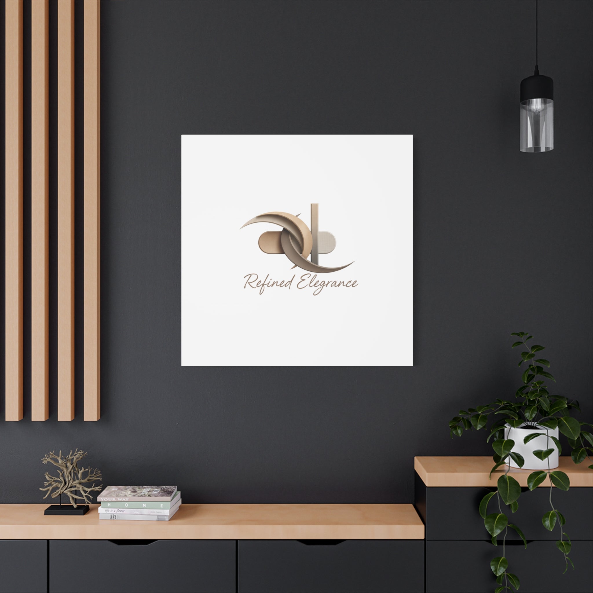 Refined Elegance Matte Canvas, Stretched | Quiet Luxury, Neutral Minimalist