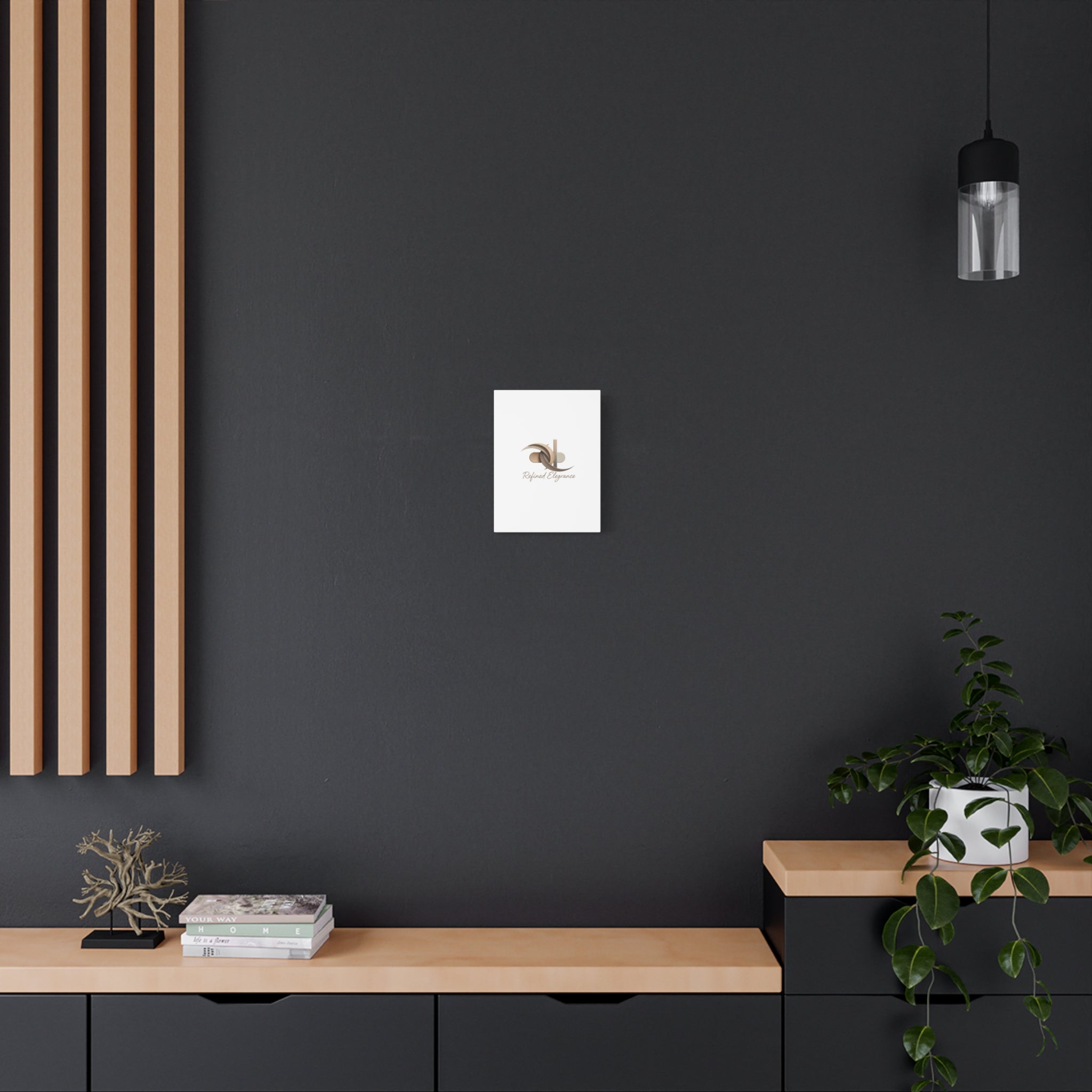 Refined Elegance Matte Canvas, Stretched | Quiet Luxury, Neutral Minimalist