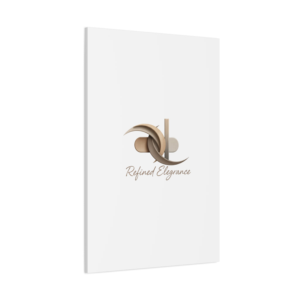 Refined Elegance Matte Canvas, Stretched | Quiet Luxury, Neutral Minimalist