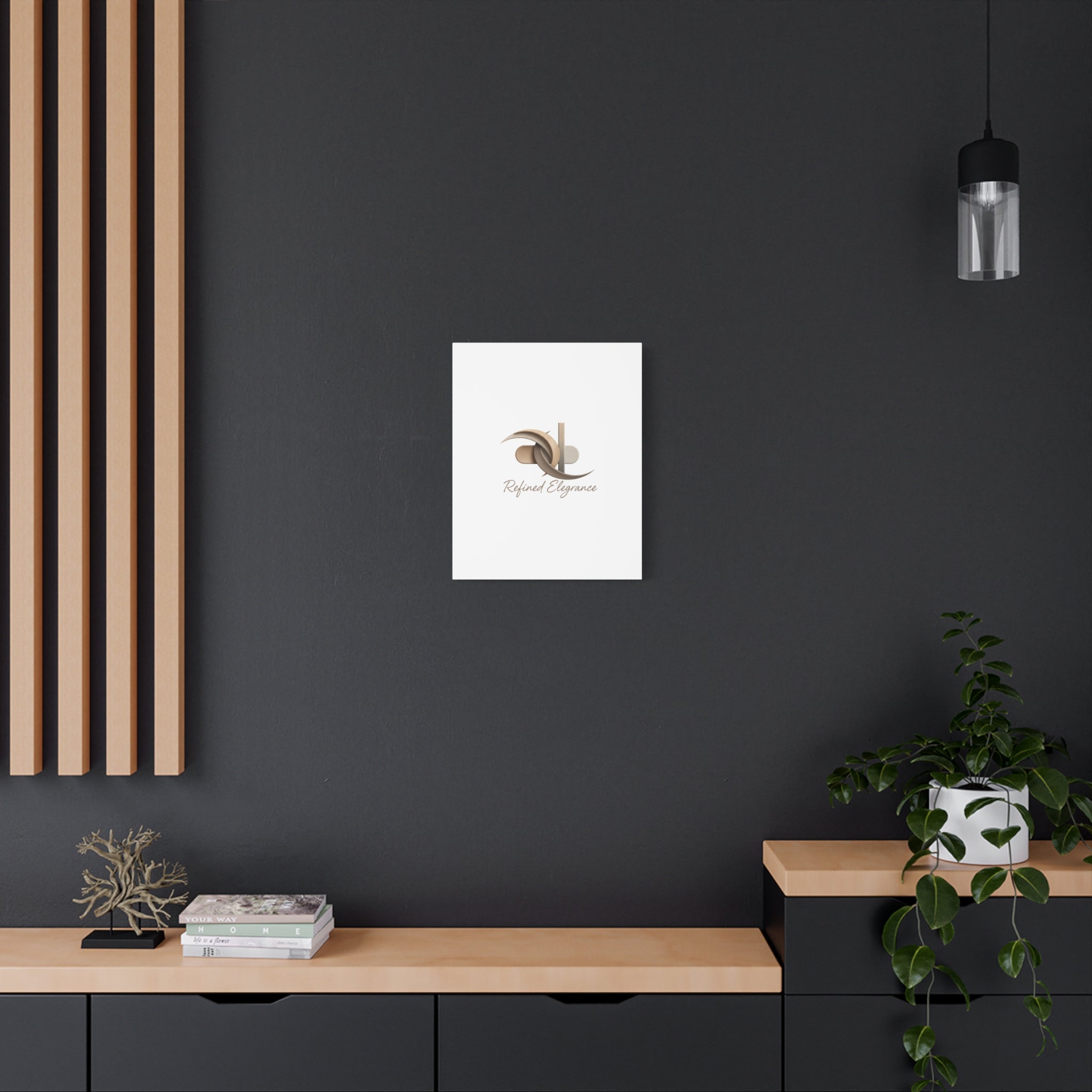 Refined Elegance Matte Canvas, Stretched | Quiet Luxury, Neutral Minimalist
