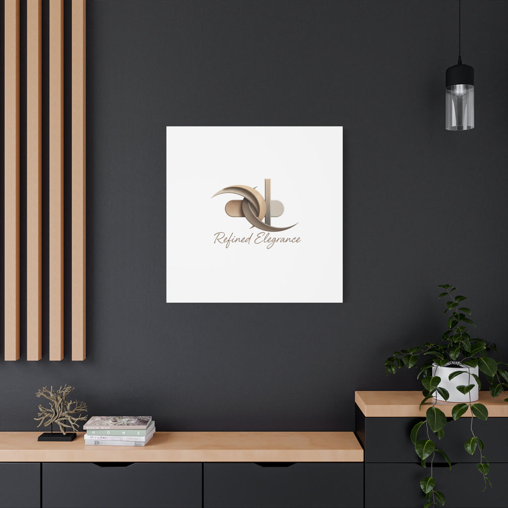 Refined Elegance Matte Canvas, Stretched | Quiet Luxury, Neutral Minimalist