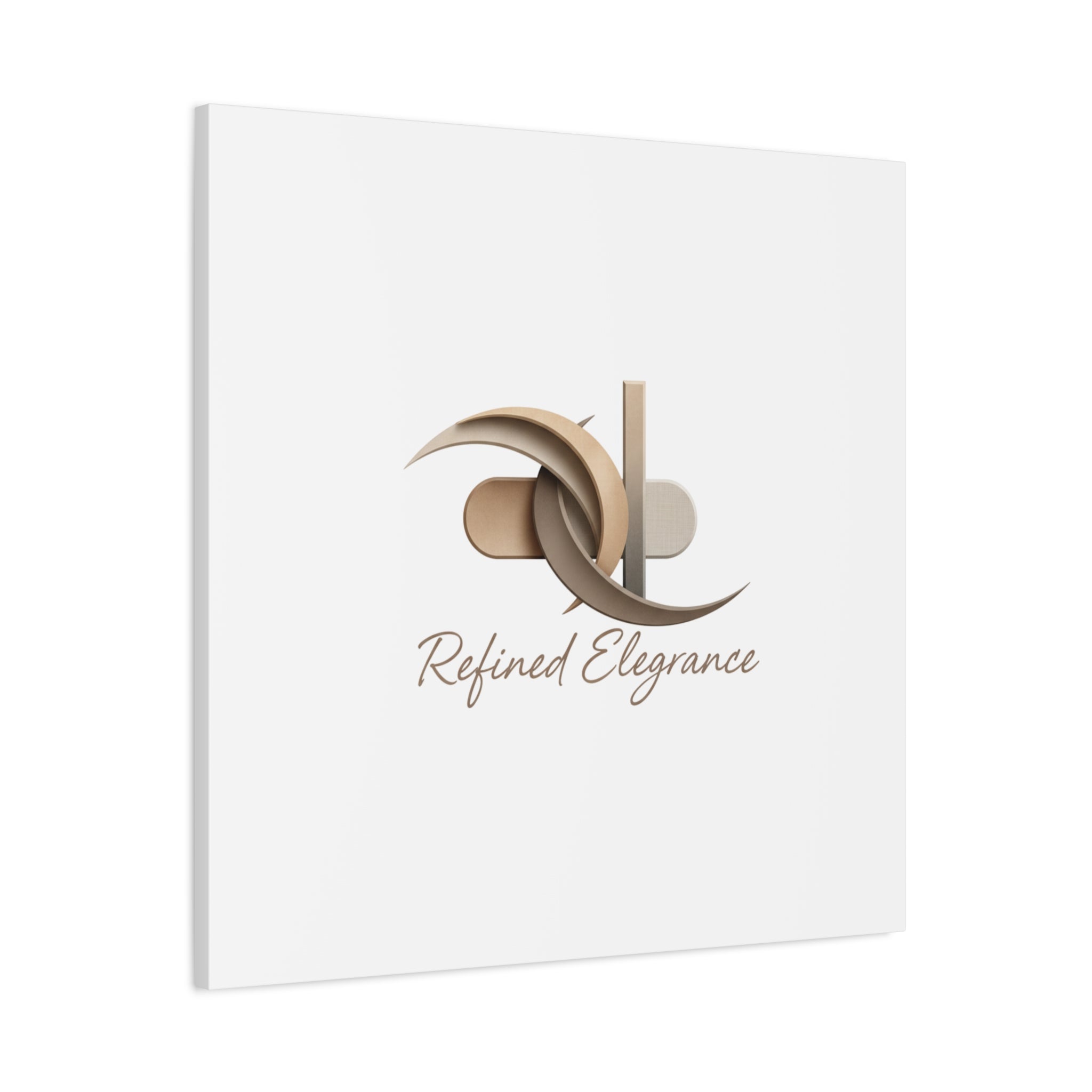 Refined Elegance Matte Canvas, Stretched | Quiet Luxury, Neutral Minimalist