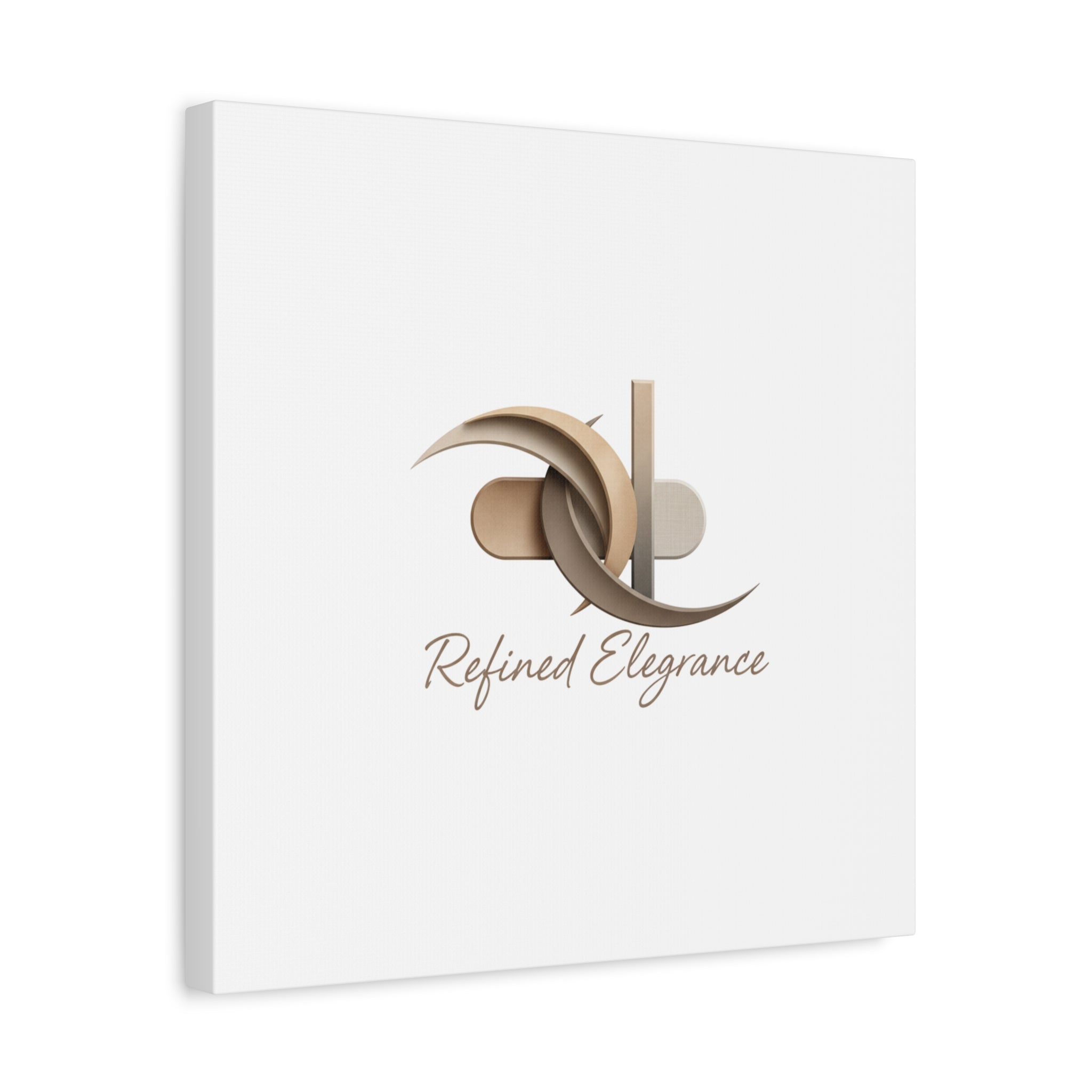 Refined Elegance Matte Canvas, Stretched | Quiet Luxury, Neutral Minimalist