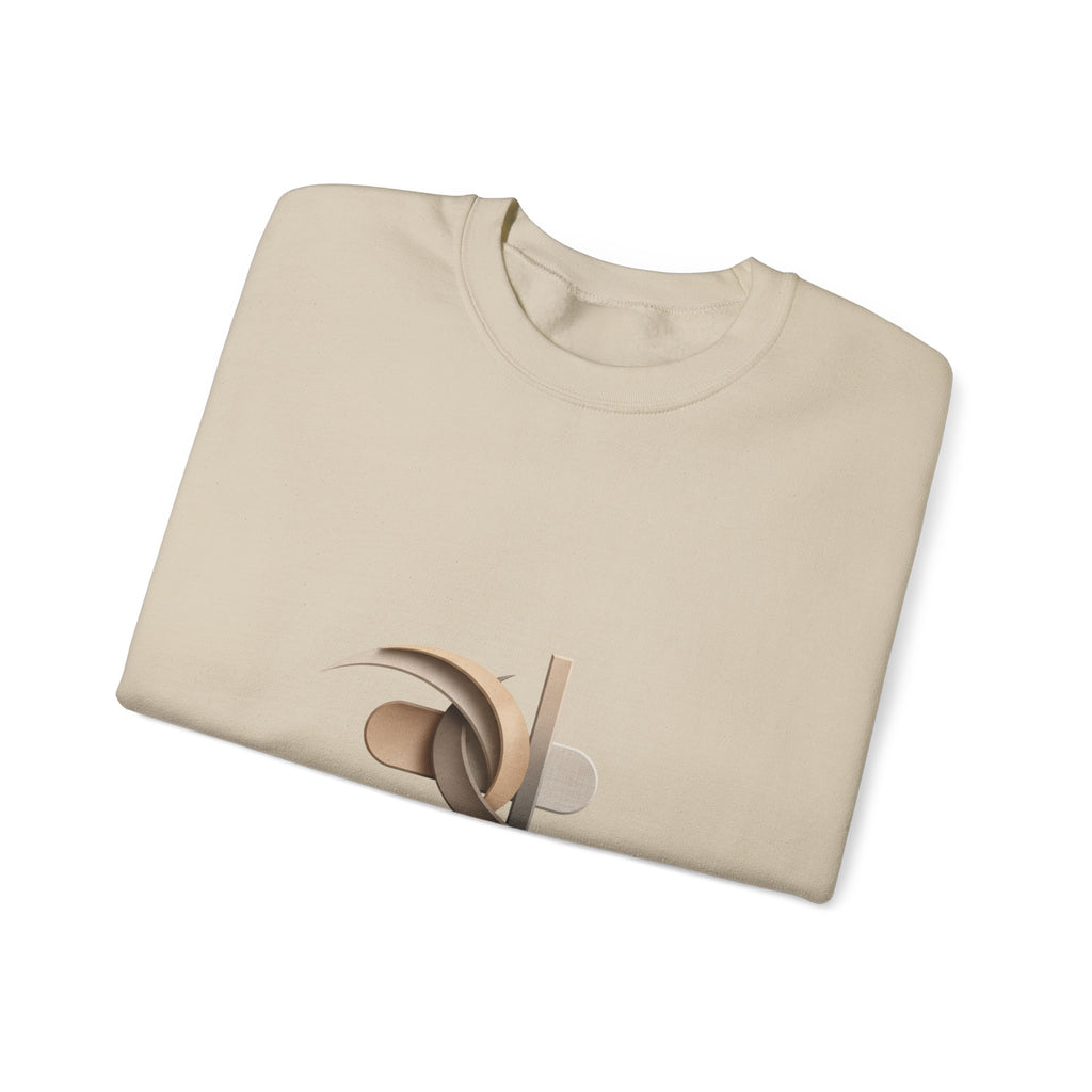 Refined Elegance Minimal Logo Crewneck Sweatshirt | quiet luxury, neutral minimalist