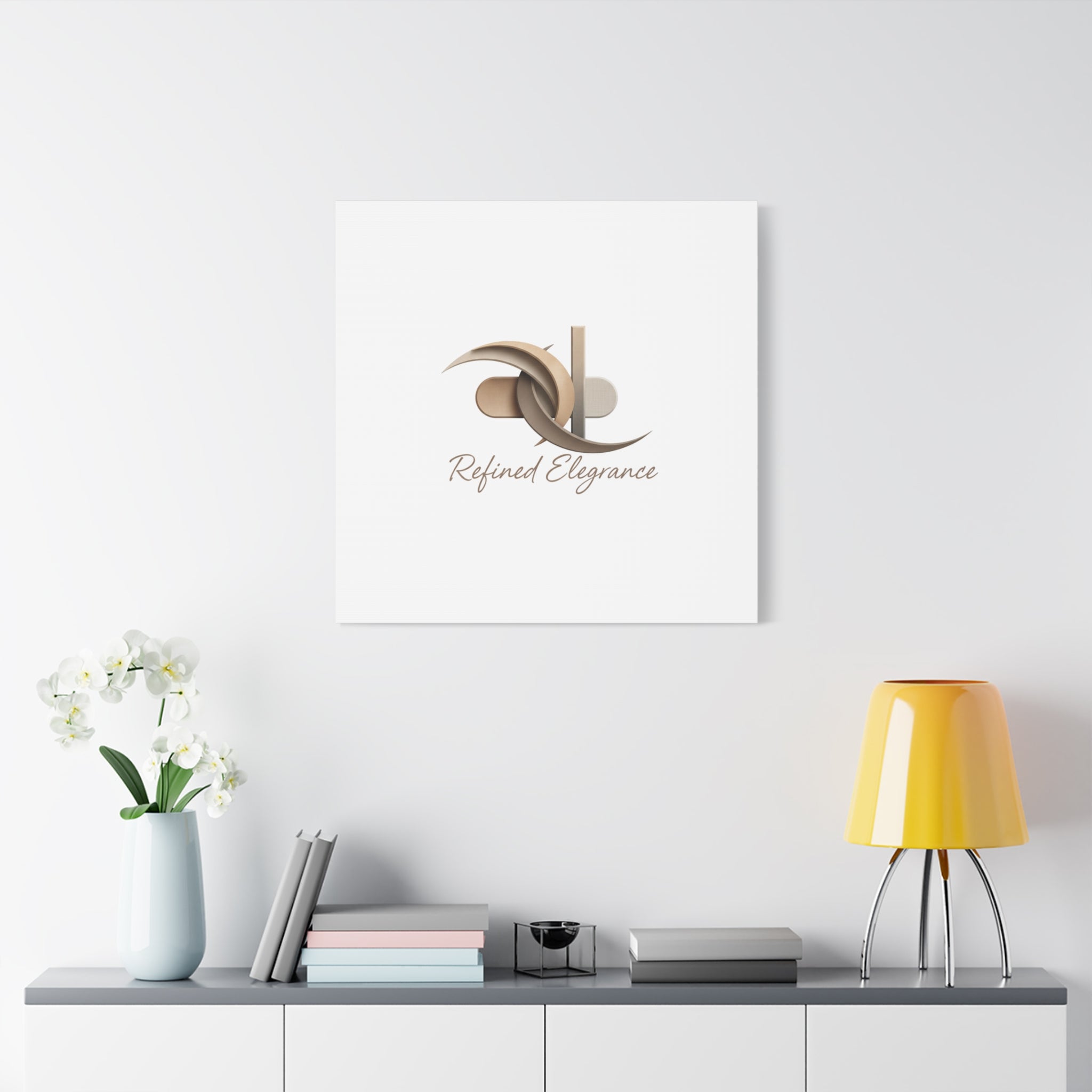 Refined Elegance Matte Canvas, Stretched | Quiet Luxury, Neutral Minimalist