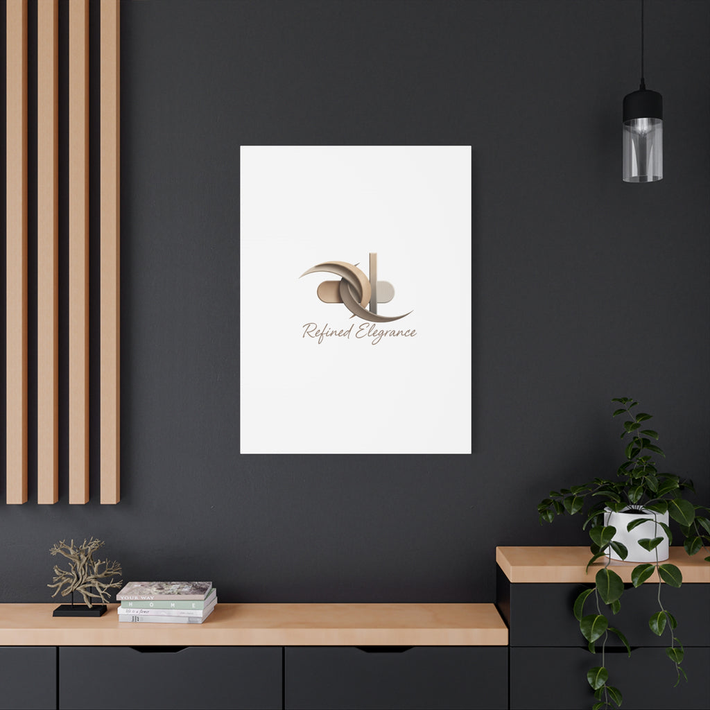 Refined Elegance Matte Canvas, Stretched | Quiet Luxury, Neutral Minimalist