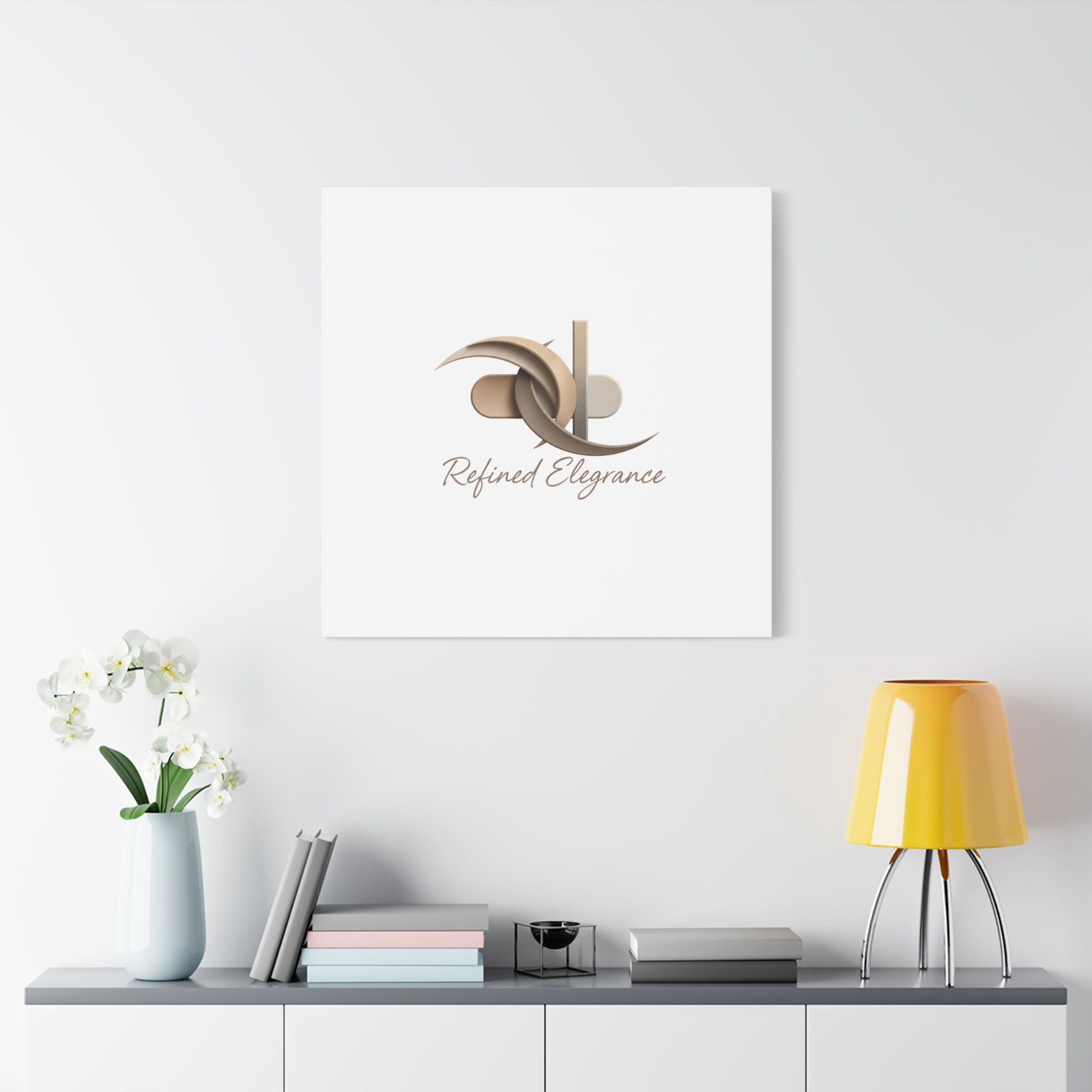 Refined Elegance Matte Canvas, Stretched | Quiet Luxury, Neutral Minimalist