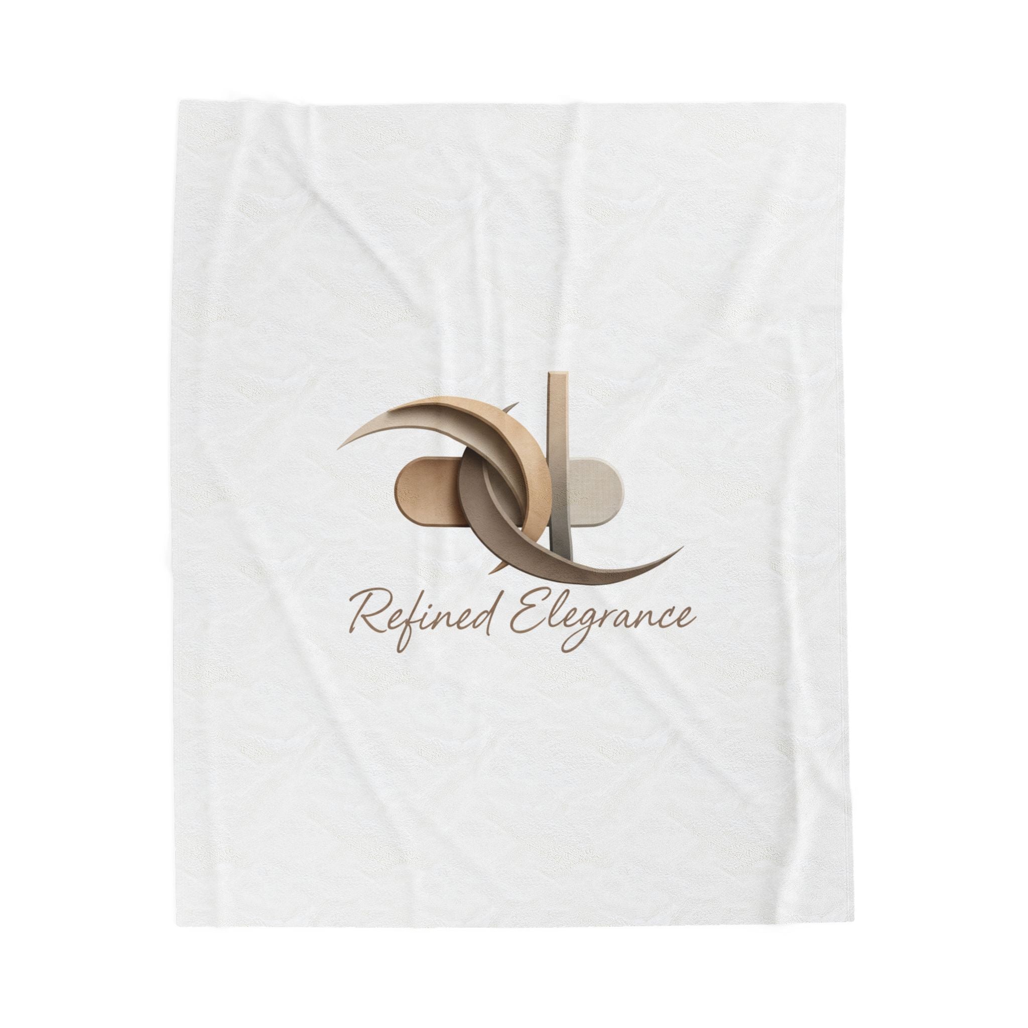 Refined Elegance Velveteen Plush Blanket | Quiet Luxury, Neutral Minimalist