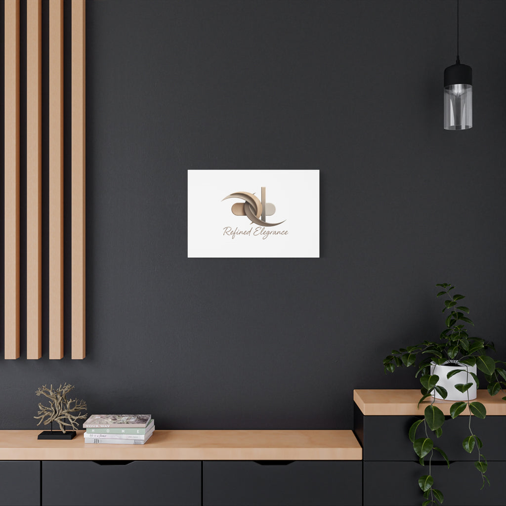 Refined Elegance Matte Canvas, Stretched | Quiet Luxury, Neutral Minimalist