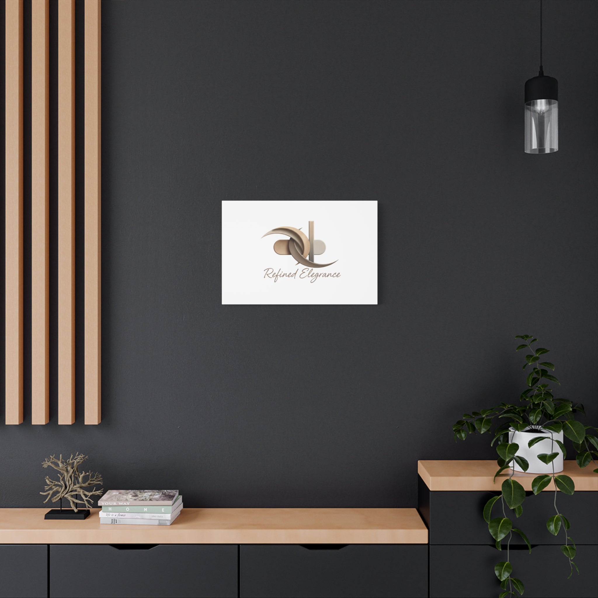 Refined Elegance Matte Canvas, Stretched | Quiet Luxury, Neutral Minimalist