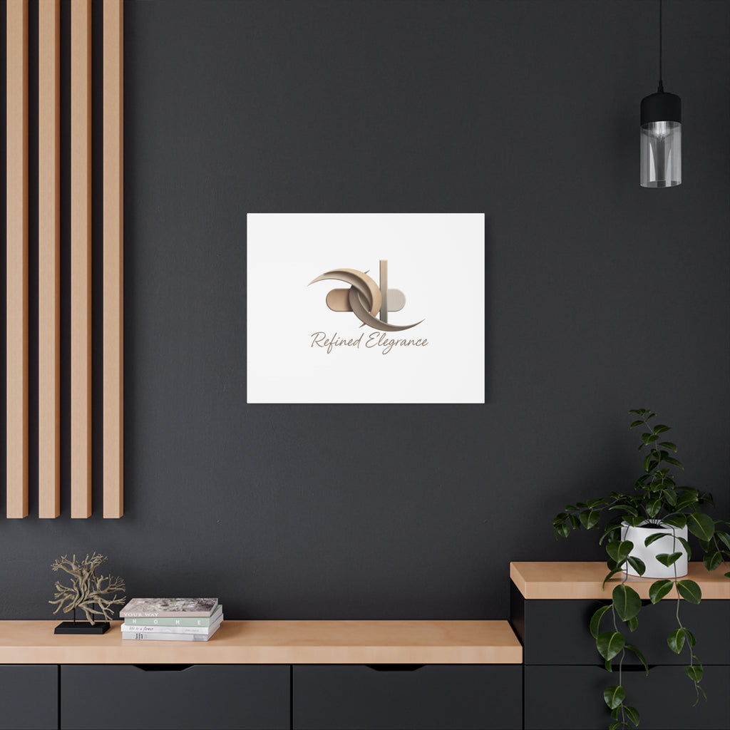Refined Elegance Matte Canvas, Stretched | Quiet Luxury, Neutral Minimalist