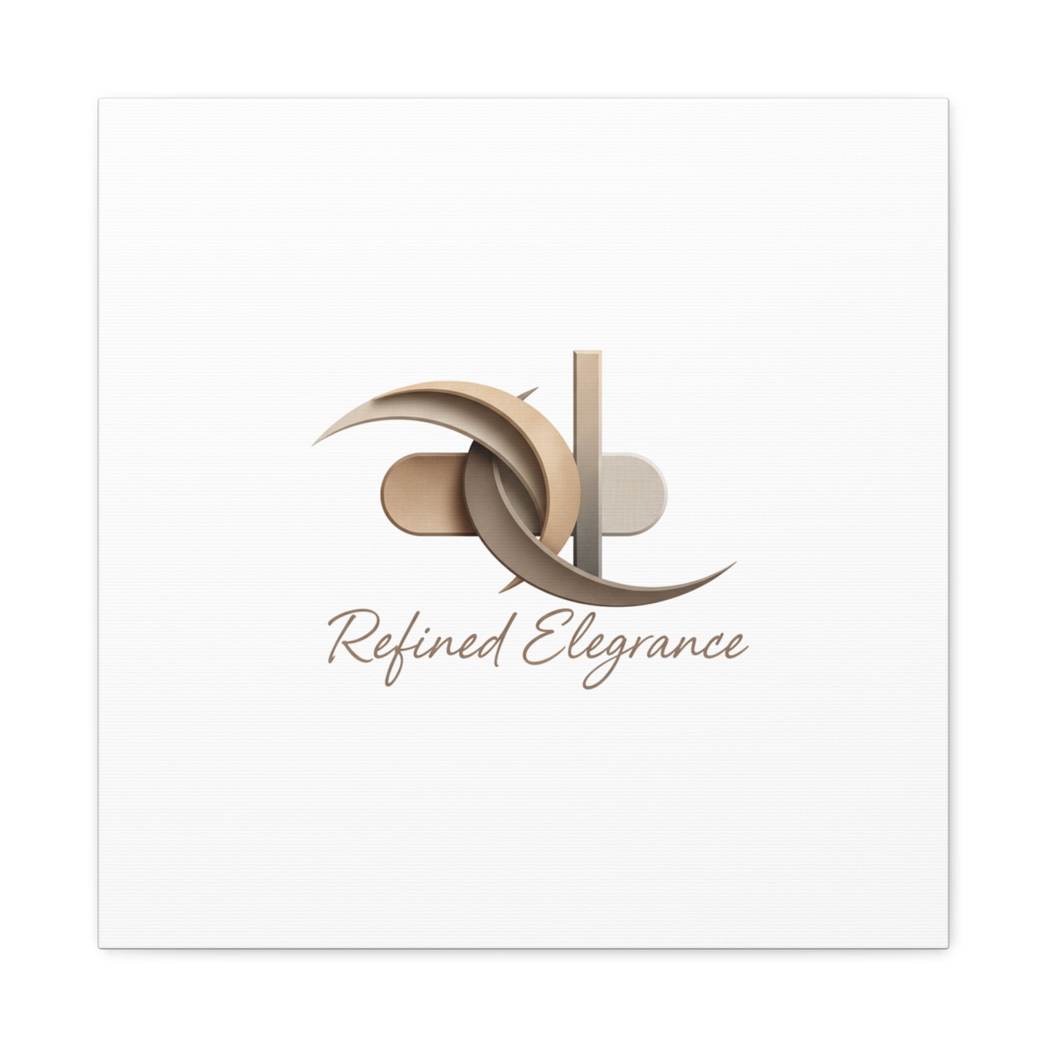 Refined Elegance Matte Canvas, Stretched | Quiet Luxury, Neutral Minimalist