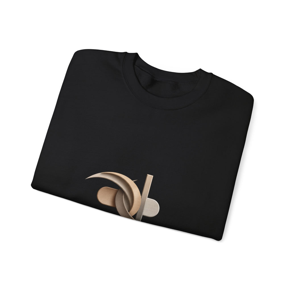 Refined Elegance Minimal Logo Crewneck Sweatshirt | quiet luxury, neutral minimalist