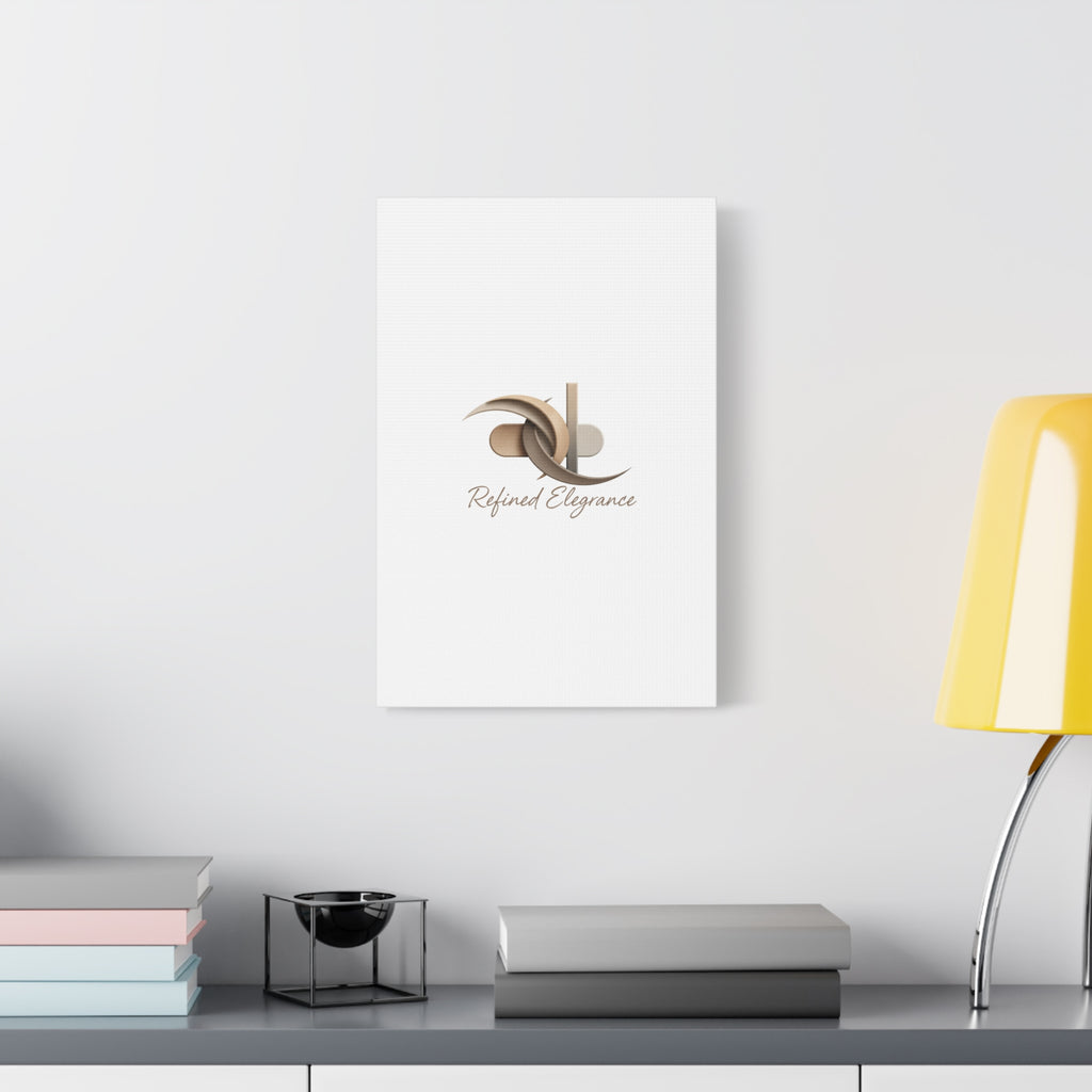 Refined Elegance Matte Canvas, Stretched | Quiet Luxury, Neutral Minimalist