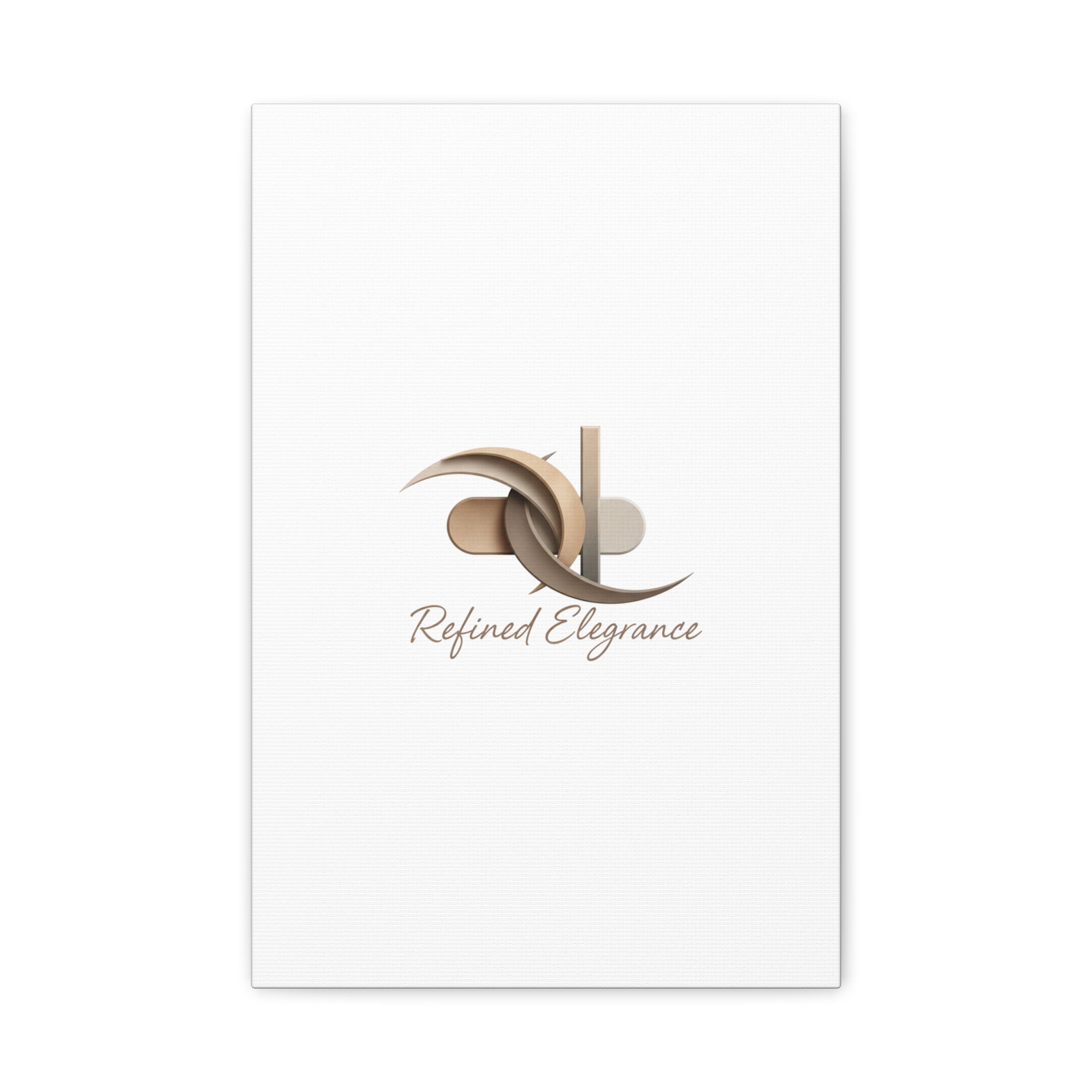 Refined Elegance Matte Canvas, Stretched | Quiet Luxury, Neutral Minimalist