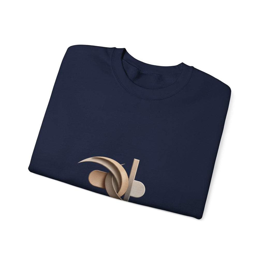 Refined Elegance Minimal Logo Crewneck Sweatshirt | quiet luxury, neutral minimalist