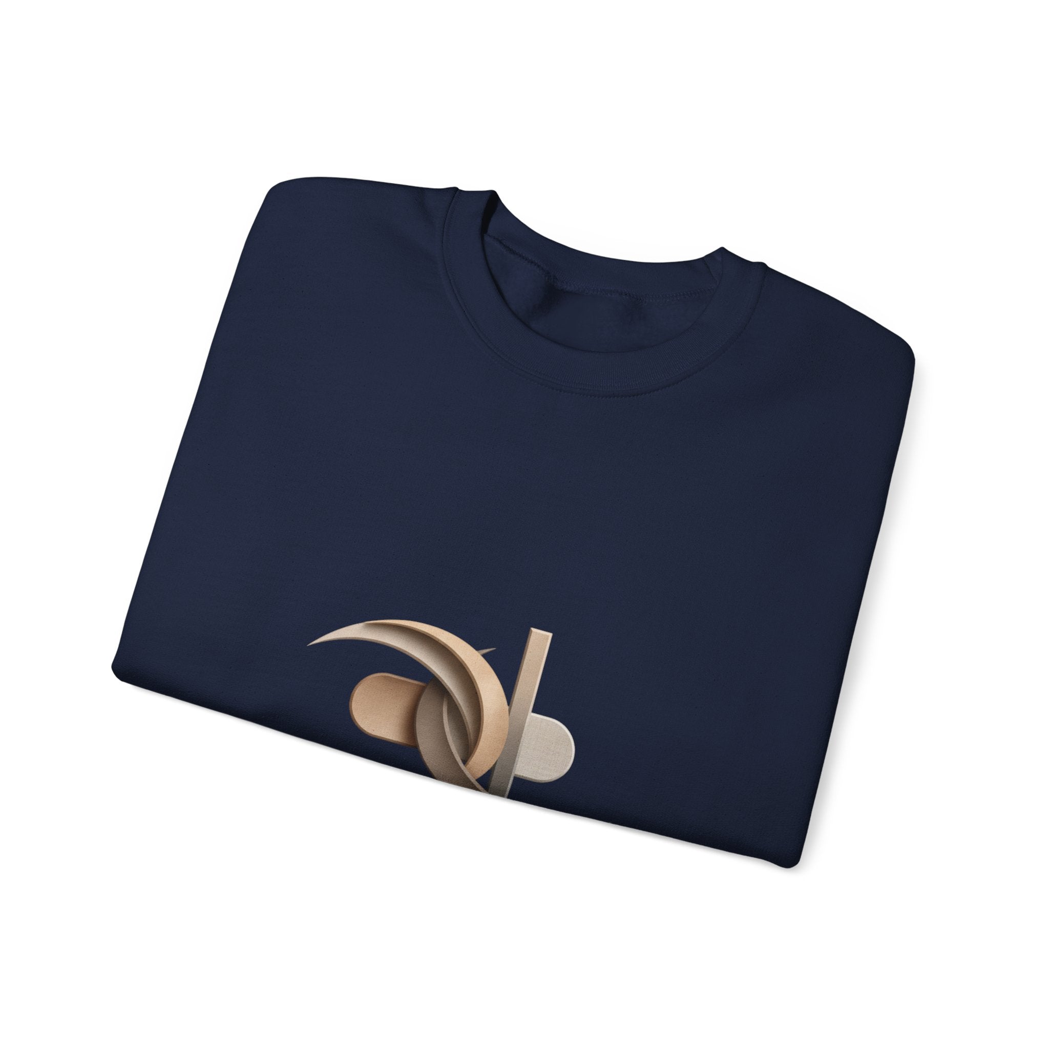 Refined Elegance Minimal Logo Crewneck Sweatshirt | quiet luxury, neutral minimalist