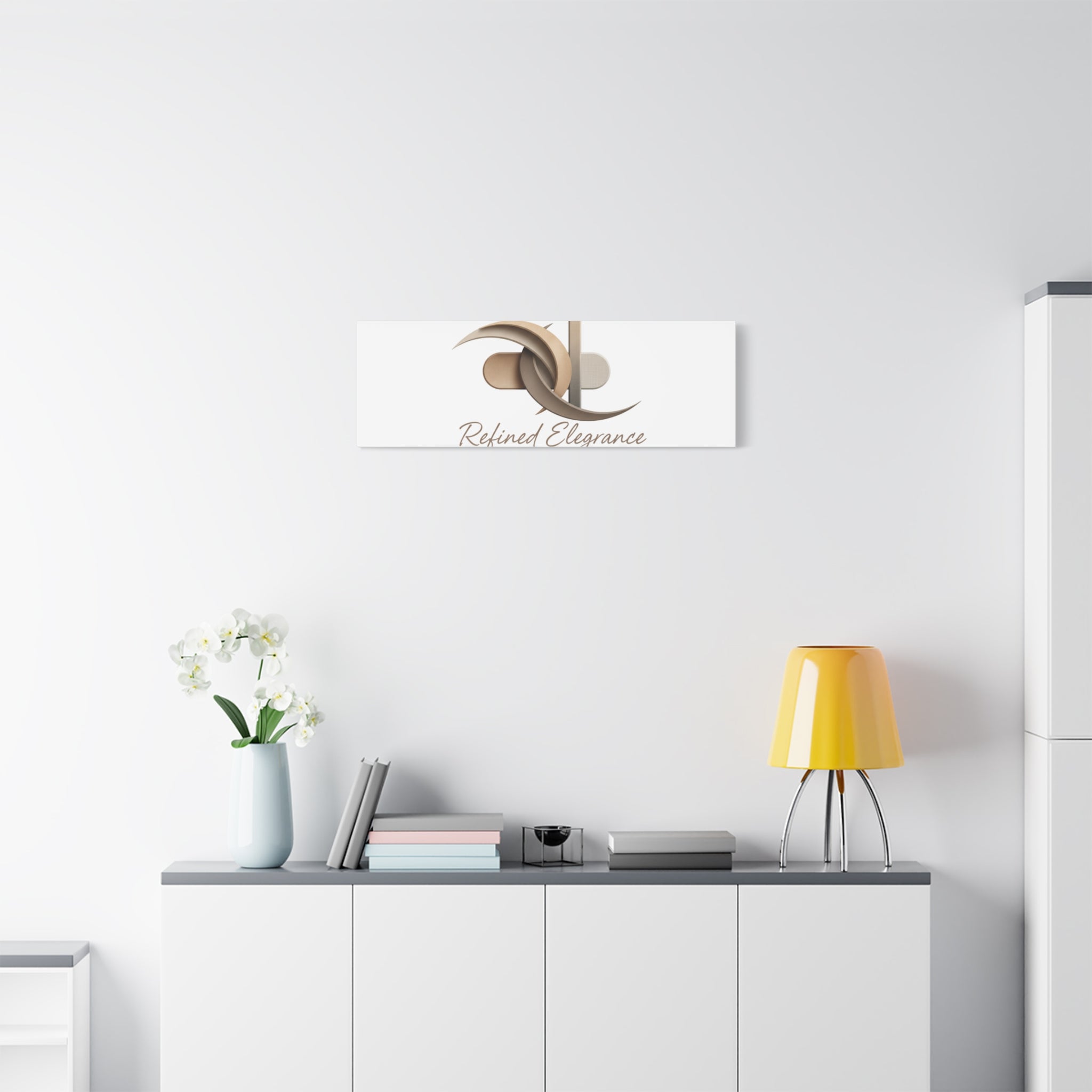 Refined Elegance Matte Canvas, Stretched | Quiet Luxury, Neutral Minimalist