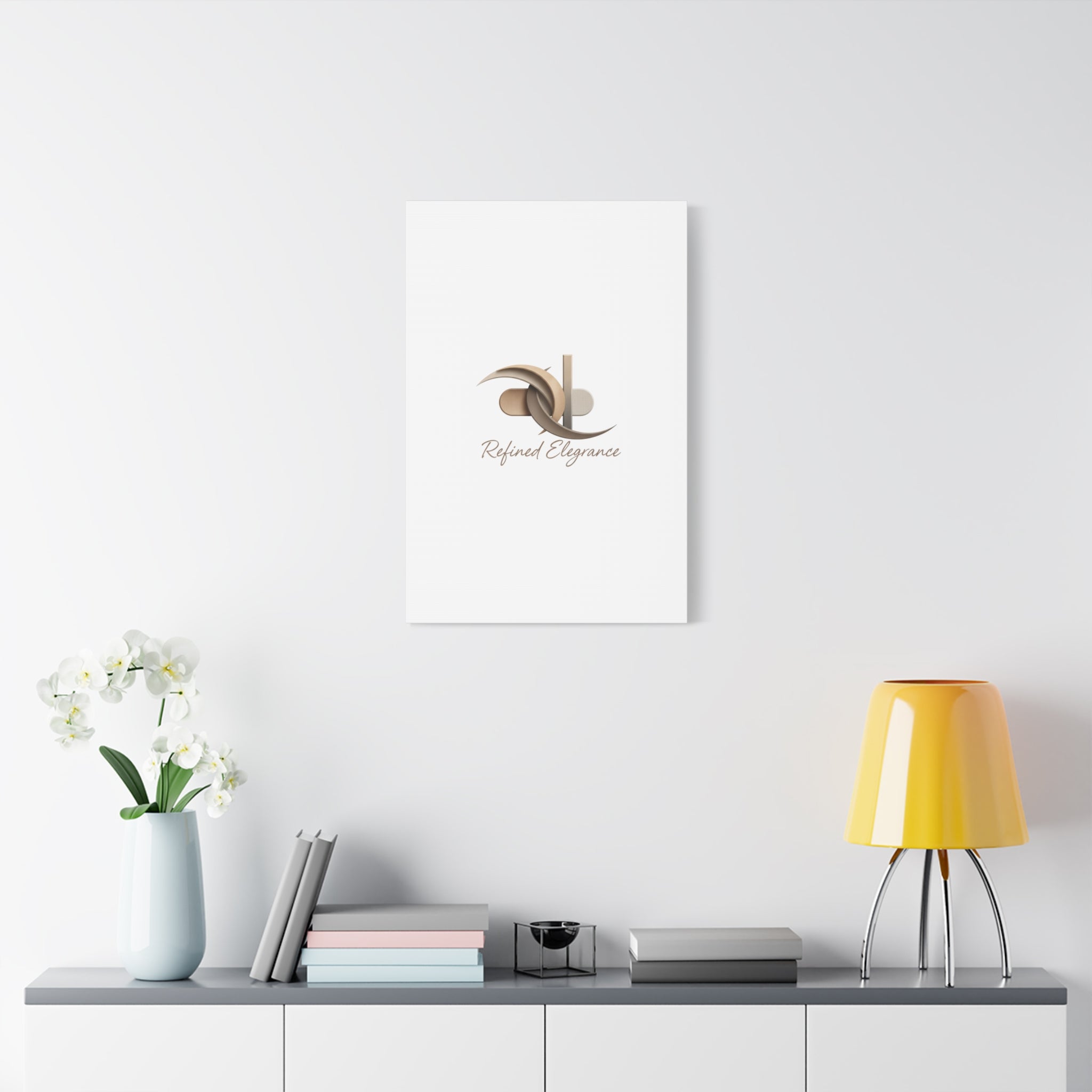 Refined Elegance Matte Canvas, Stretched | Quiet Luxury, Neutral Minimalist