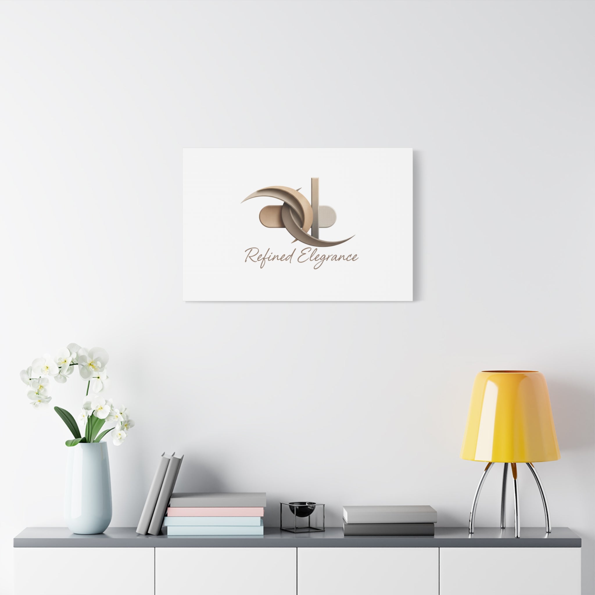 Refined Elegance Matte Canvas, Stretched | Quiet Luxury, Neutral Minimalist