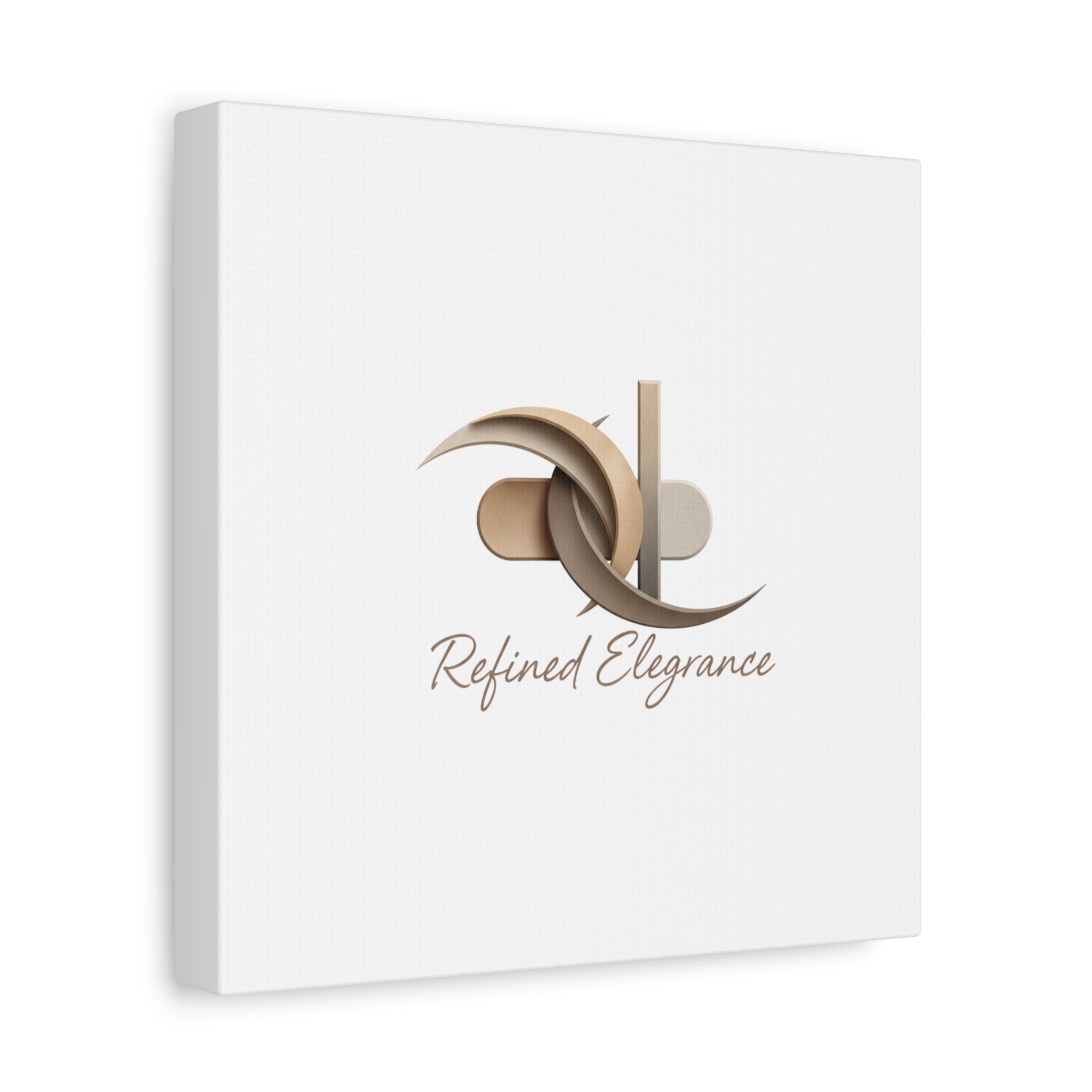 Refined Elegance Matte Canvas, Stretched | Quiet Luxury, Neutral Minimalist