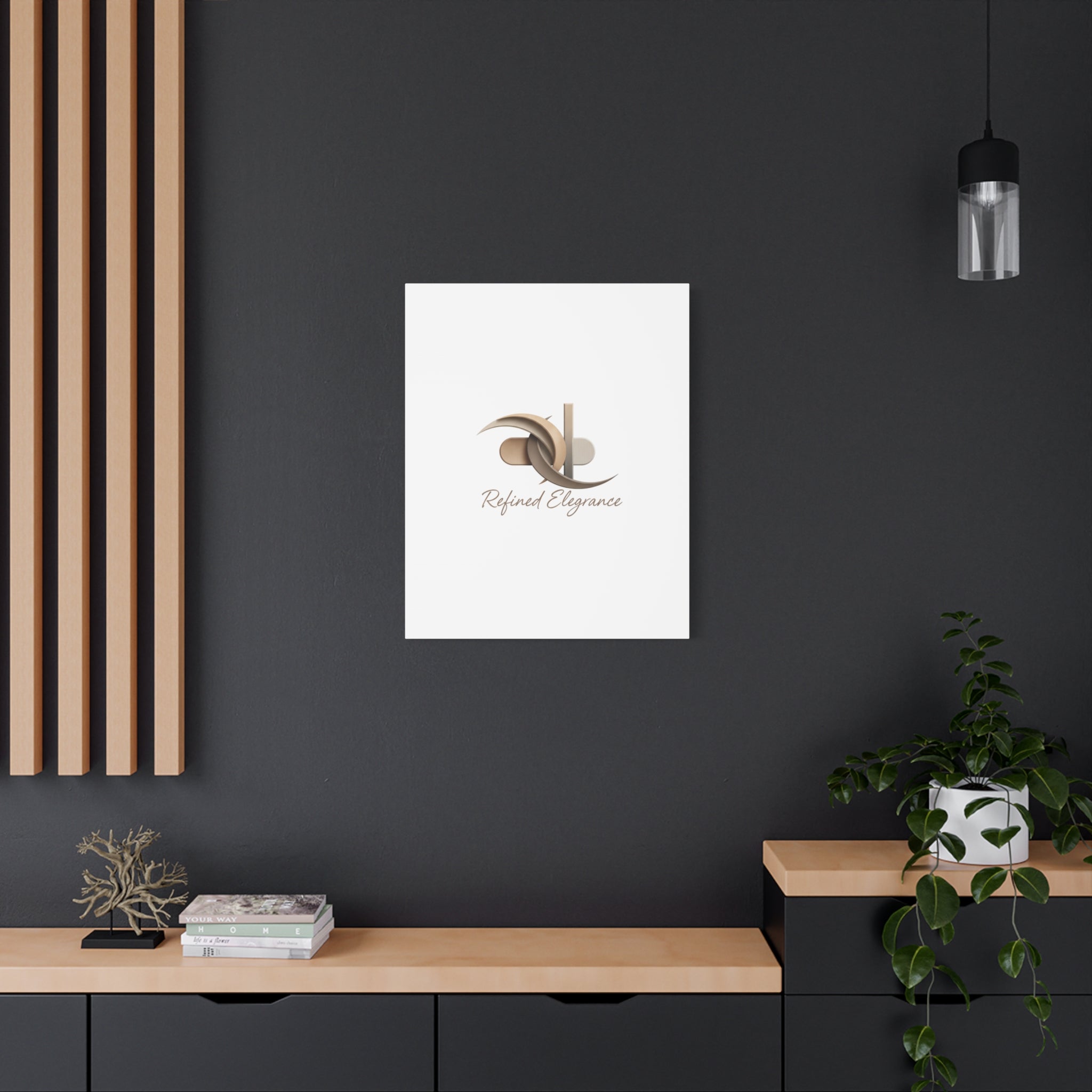 Refined Elegance Matte Canvas, Stretched | Quiet Luxury, Neutral Minimalist
