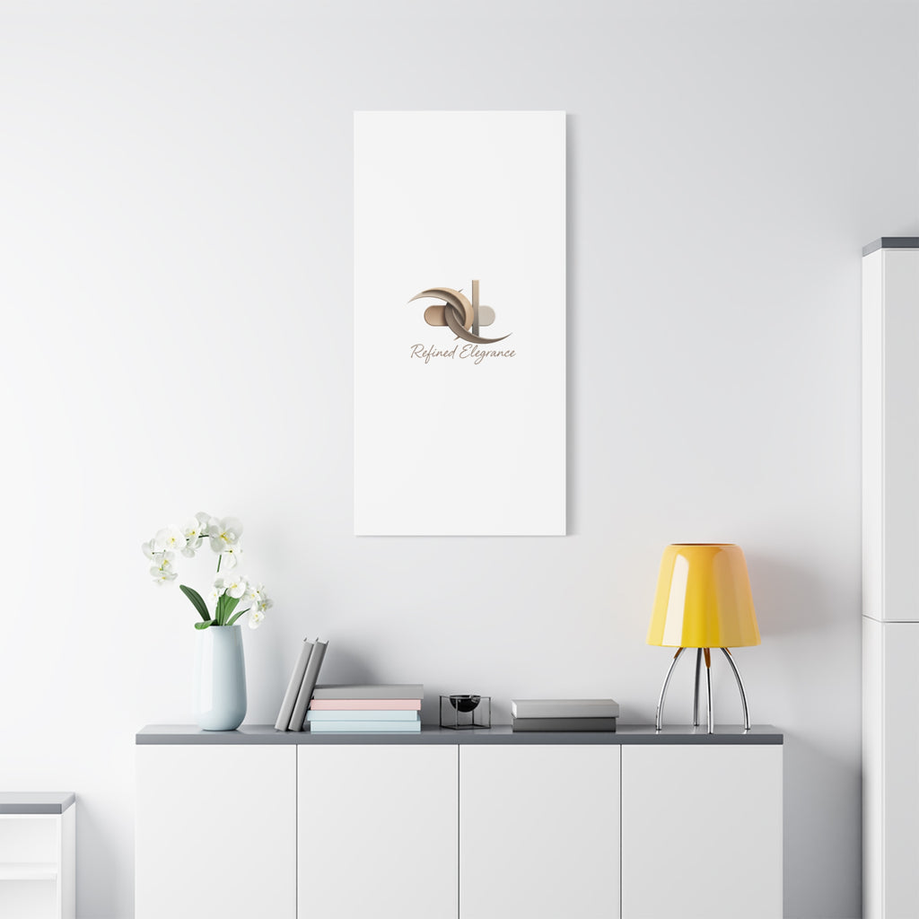 Refined Elegance Matte Canvas, Stretched | Quiet Luxury, Neutral Minimalist
