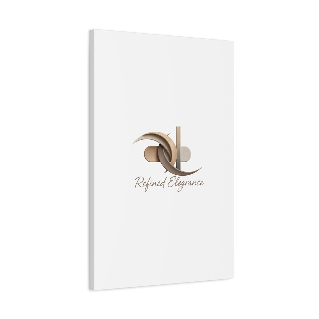 Refined Elegance Matte Canvas, Stretched | Quiet Luxury, Neutral Minimalist