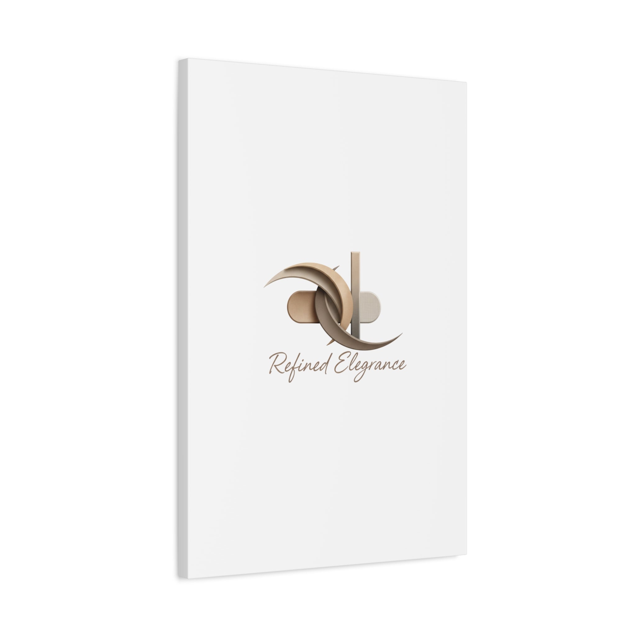 Refined Elegance Matte Canvas, Stretched | Quiet Luxury, Neutral Minimalist