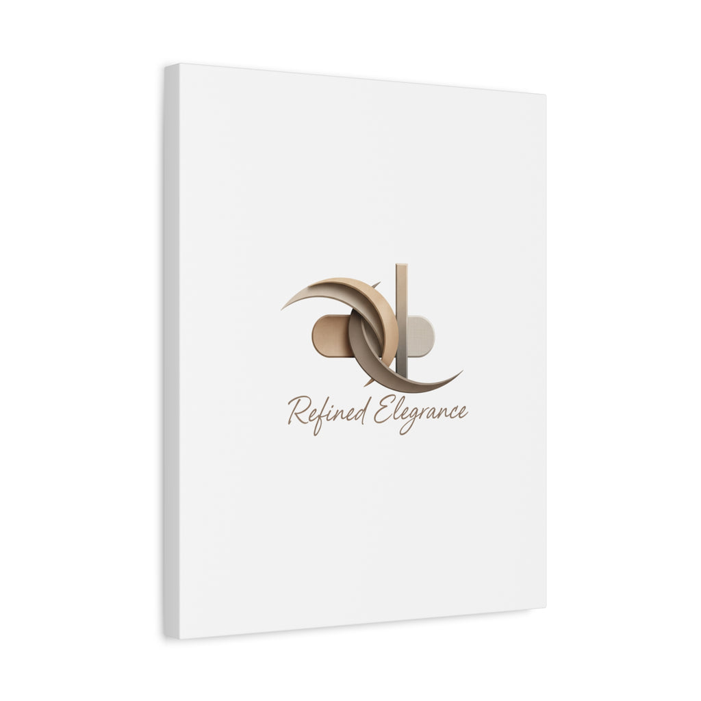 Refined Elegance Matte Canvas, Stretched | Quiet Luxury, Neutral Minimalist