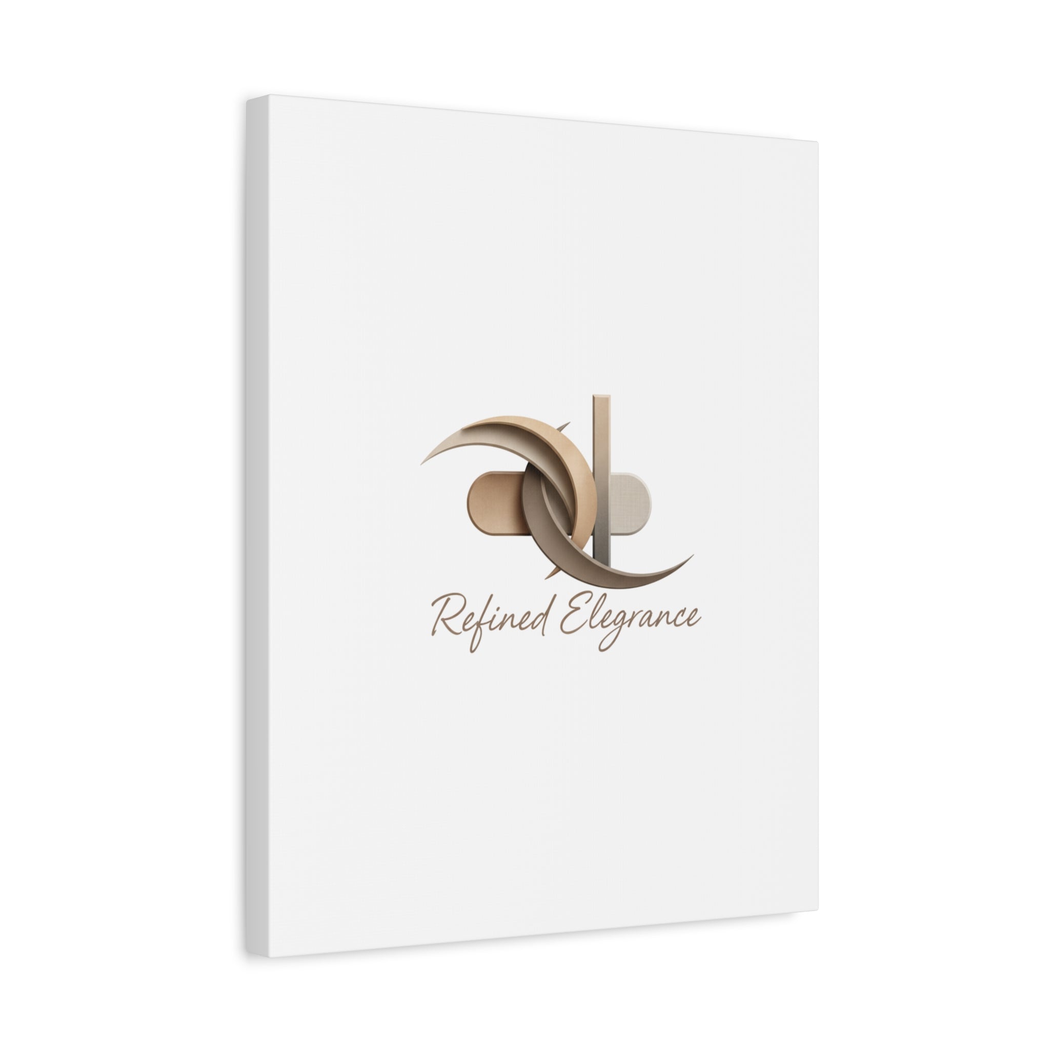 Refined Elegance Matte Canvas, Stretched | Quiet Luxury, Neutral Minimalist
