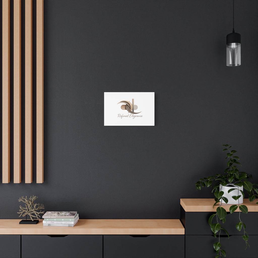 Refined Elegance Matte Canvas, Stretched | Quiet Luxury, Neutral Minimalist