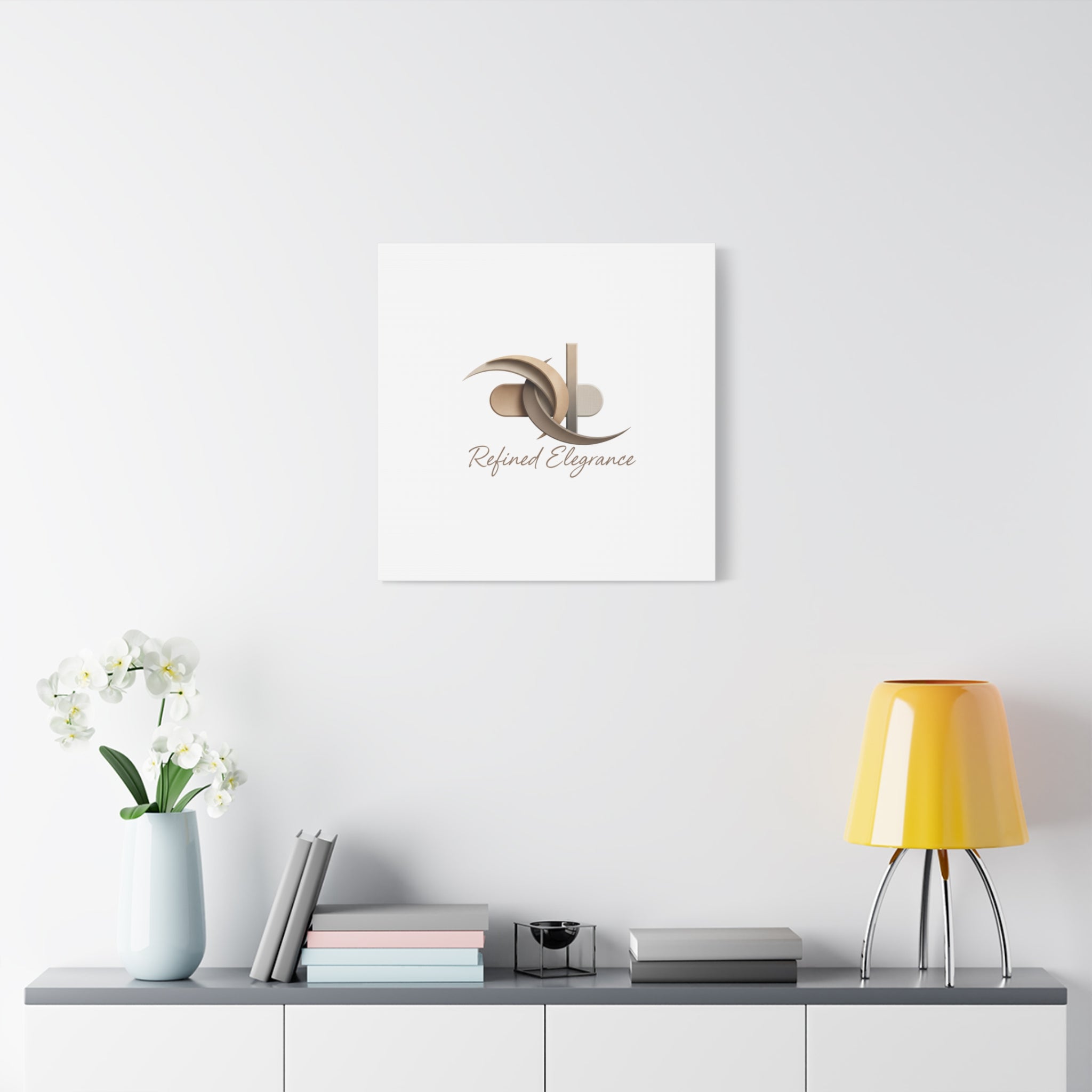 Refined Elegance Matte Canvas, Stretched | Quiet Luxury, Neutral Minimalist