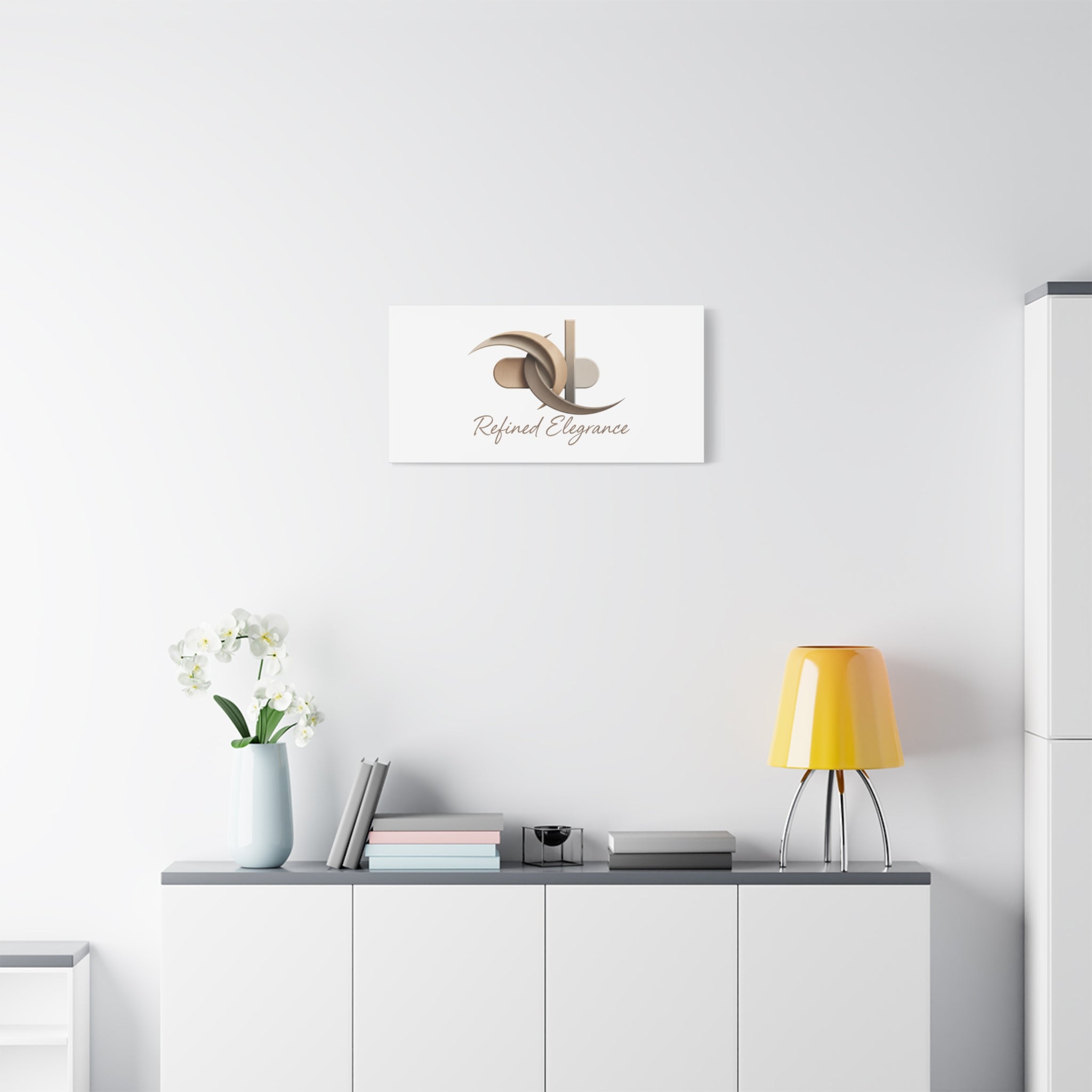 Refined Elegance Matte Canvas, Stretched | Quiet Luxury, Neutral Minimalist