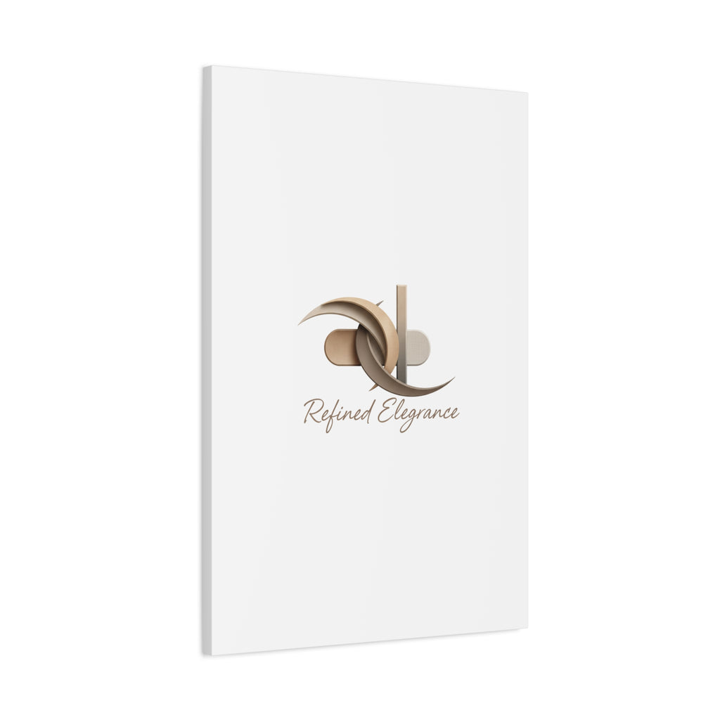 Refined Elegance Matte Canvas, Stretched | Quiet Luxury, Neutral Minimalist