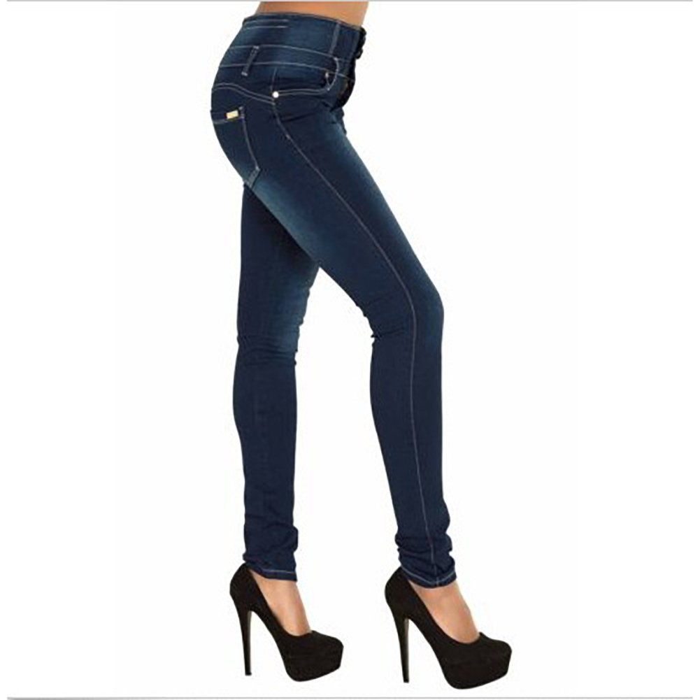Denim Pencil Pants Stretch Jeans High Waist Pants Women High Waist Jeans