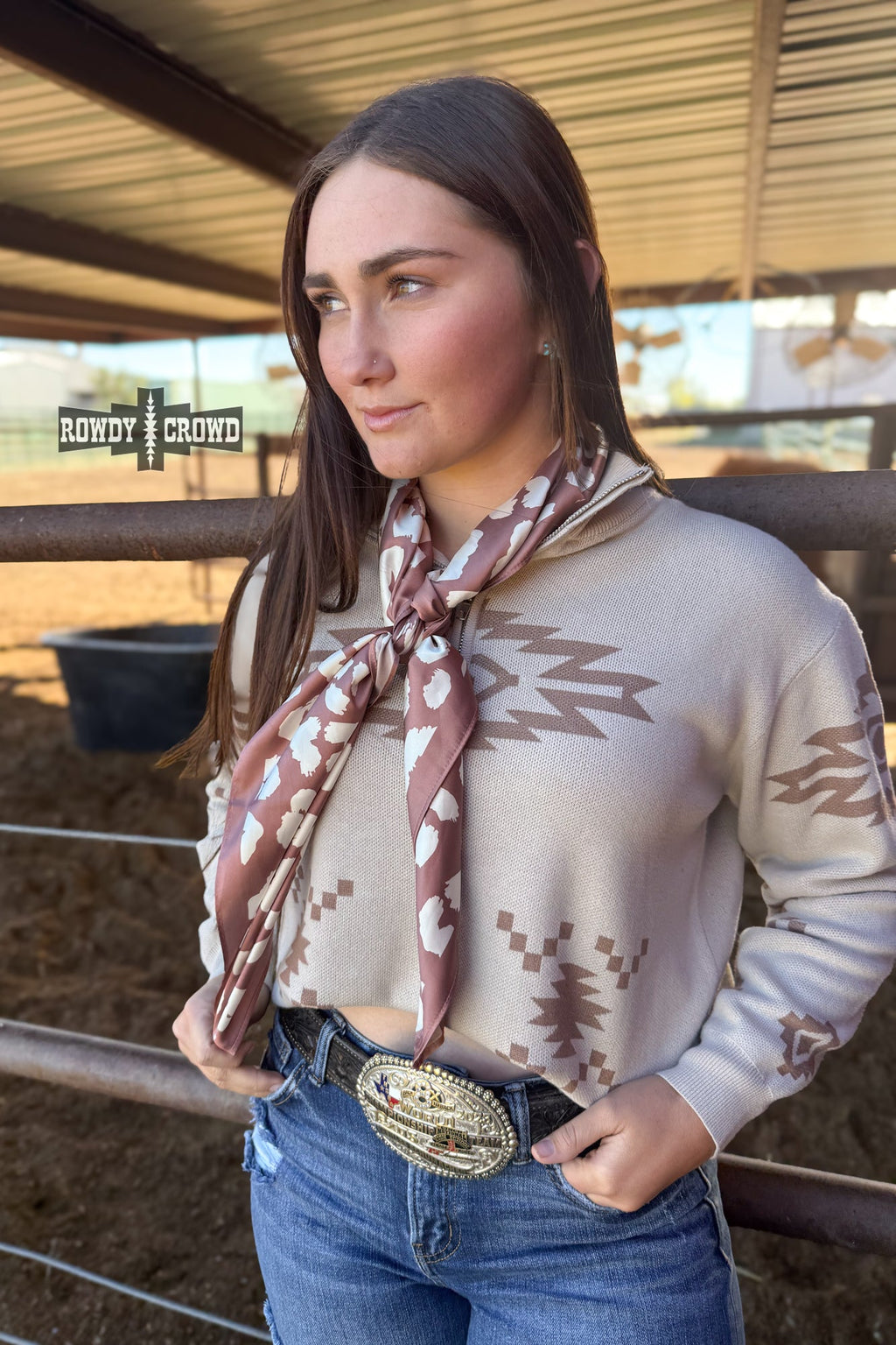 Mocha Leopard Wild Rag