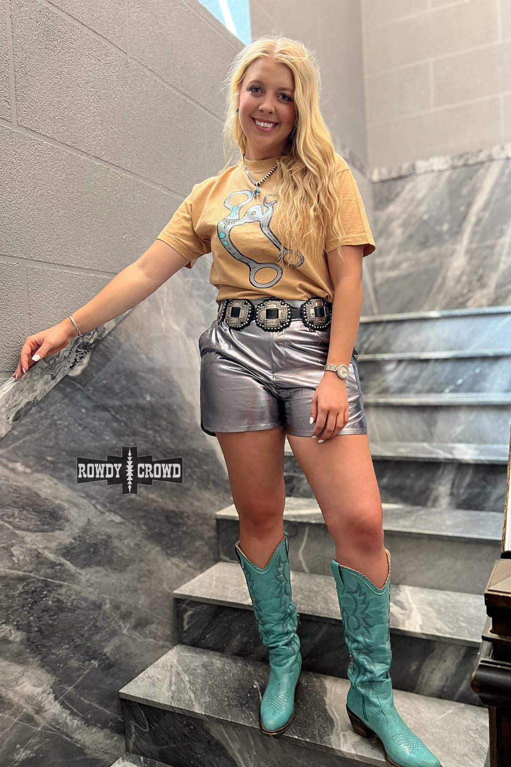 Marfa Metallic Shorts