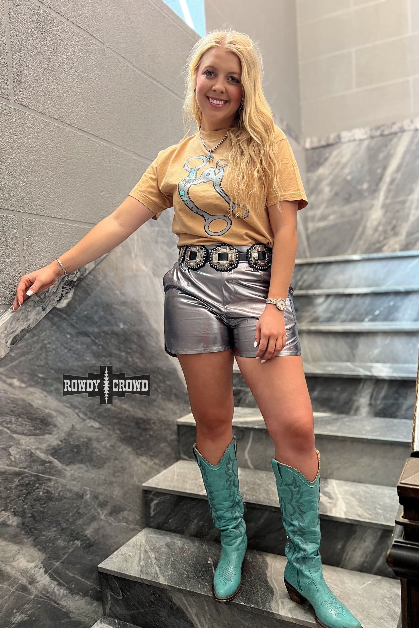 Marfa Metallic Shorts