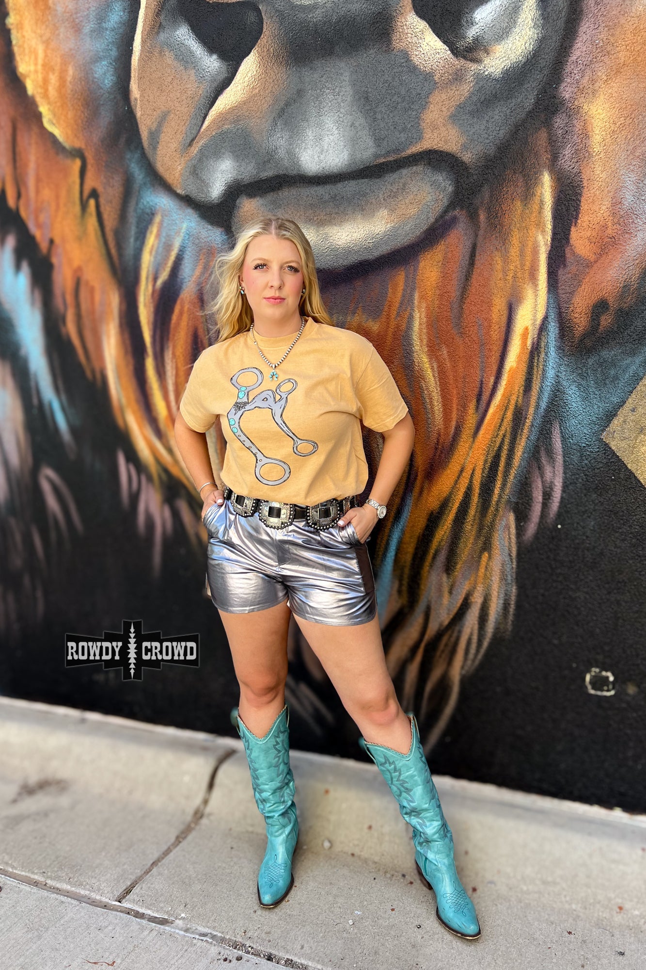 Marfa Metallic Shorts