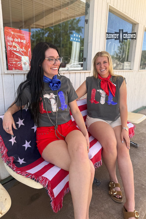 *PRE-ORDER* Red, White & Boots Tee