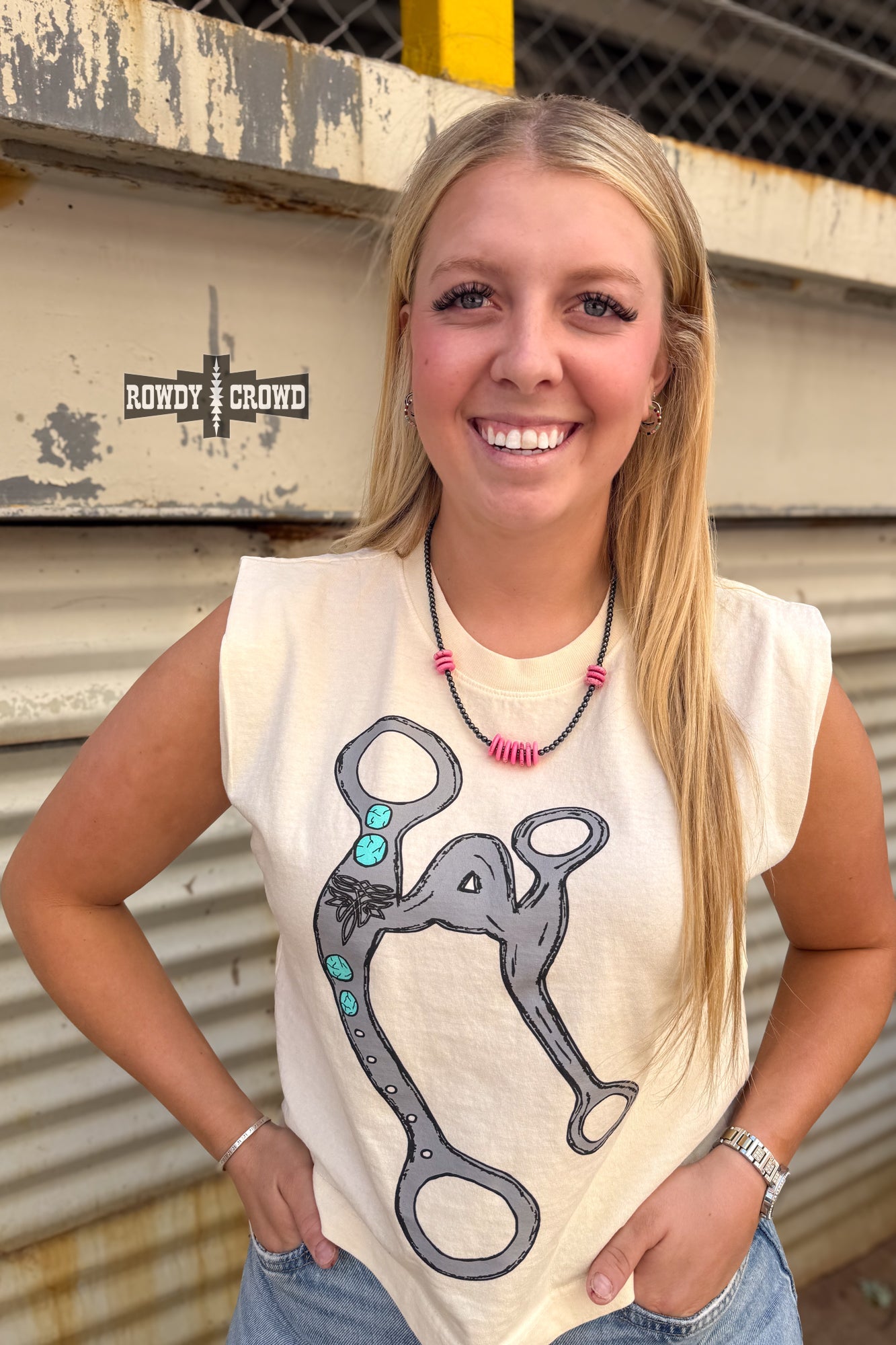 A Bit Ranchy Tank- CREAM