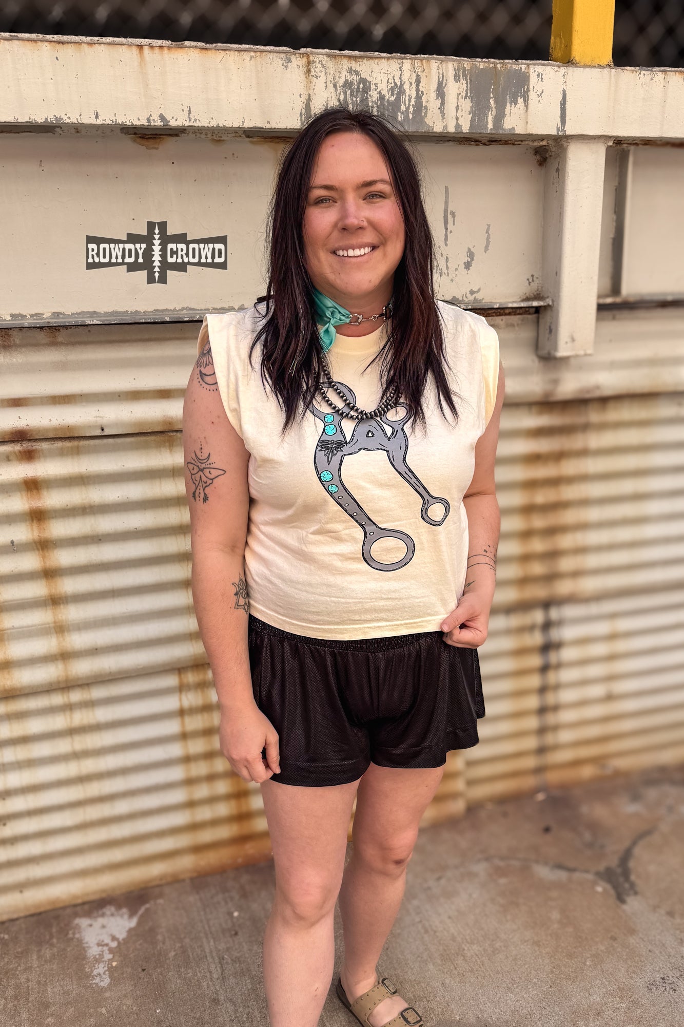 A Bit Ranchy Tank- CREAM