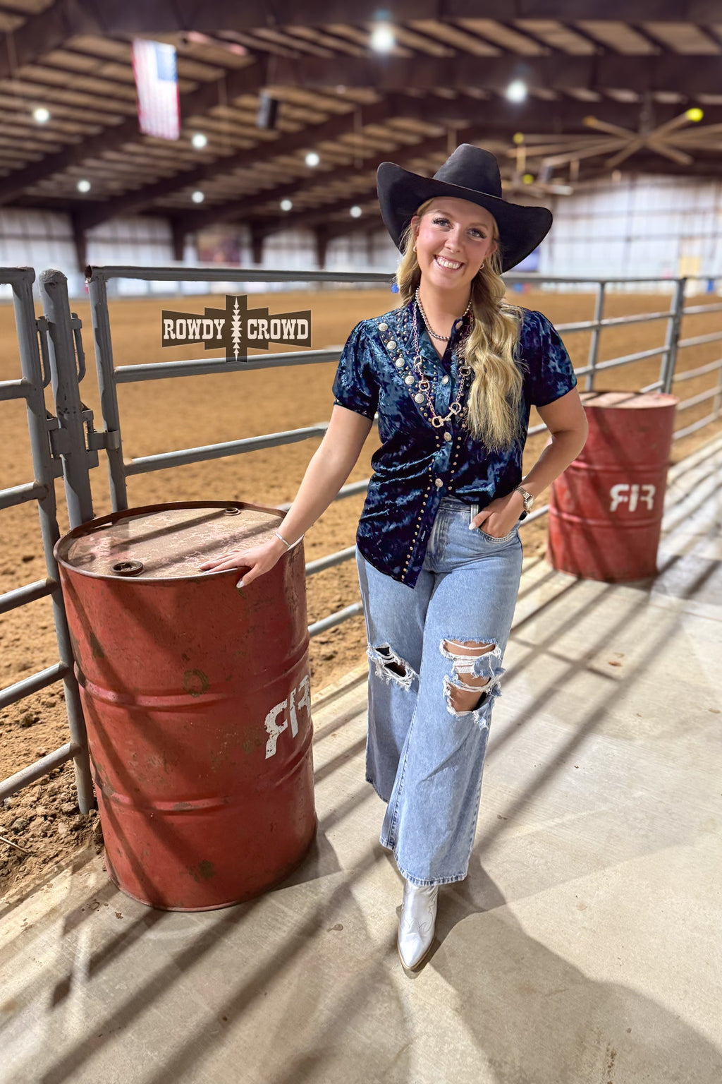 TEAL Vallejo Velvet Button Up
