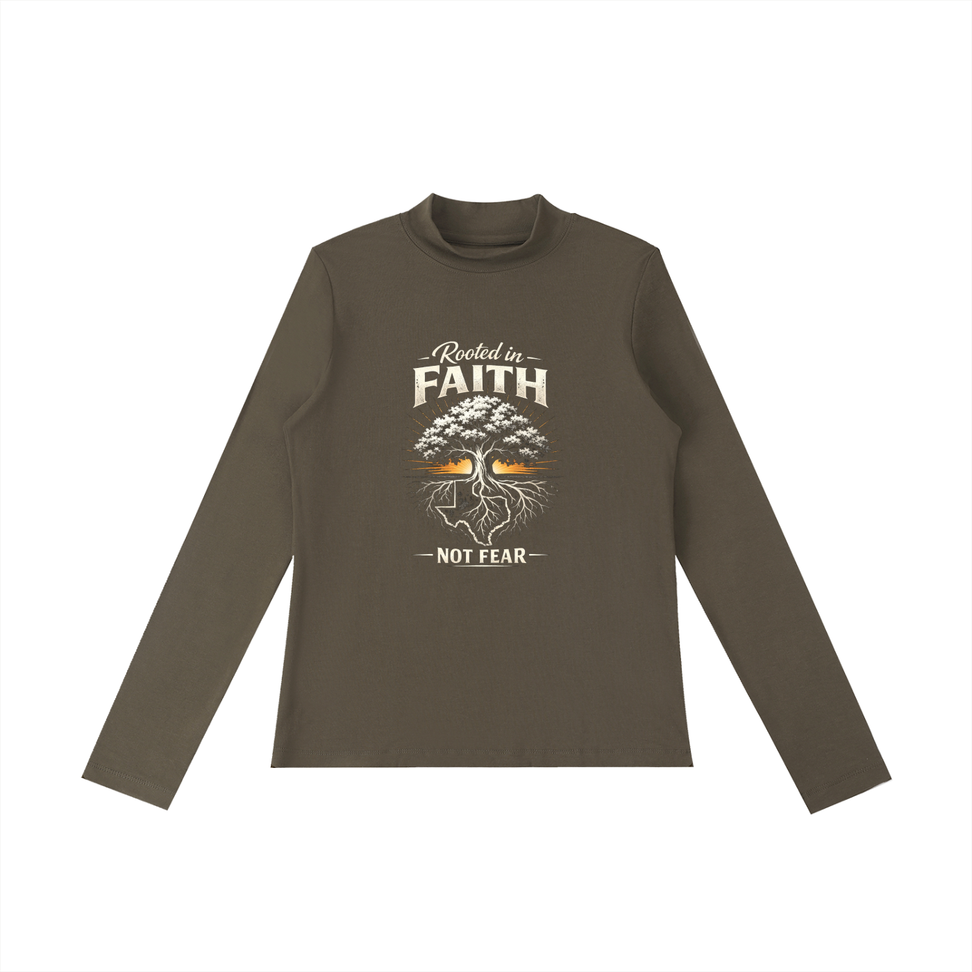 Essential Mock Neck Long Sleeve T-Shirt